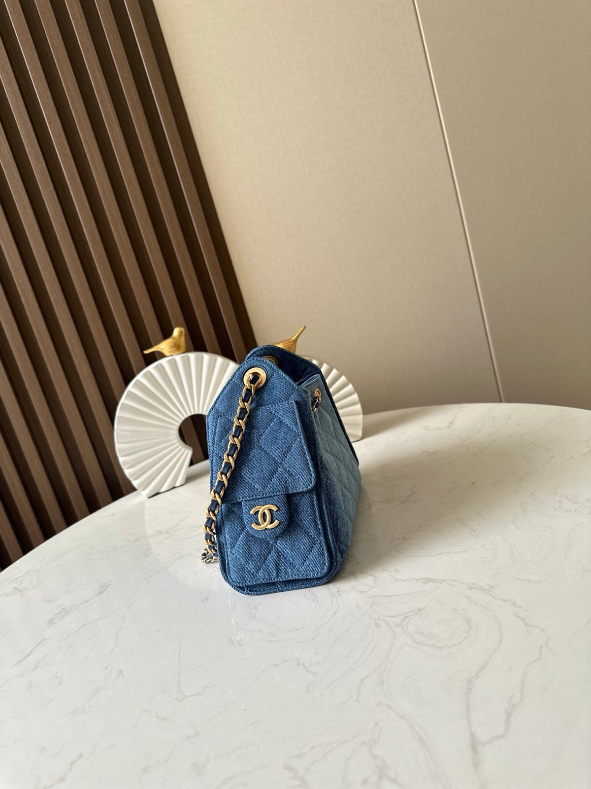 CC 26c Hobo Bag 22cm Blue Denim GHW