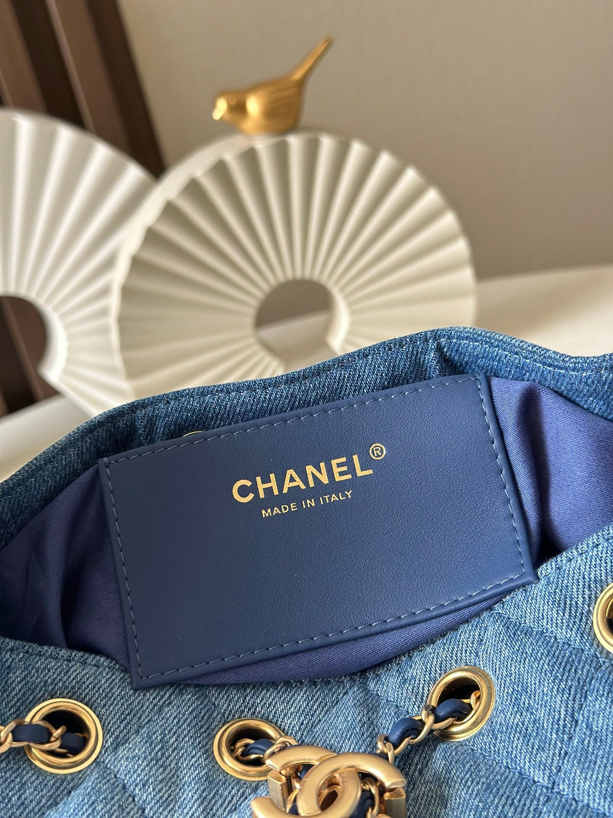 CC 26c Hobo Bag 22cm Blue Denim GHW