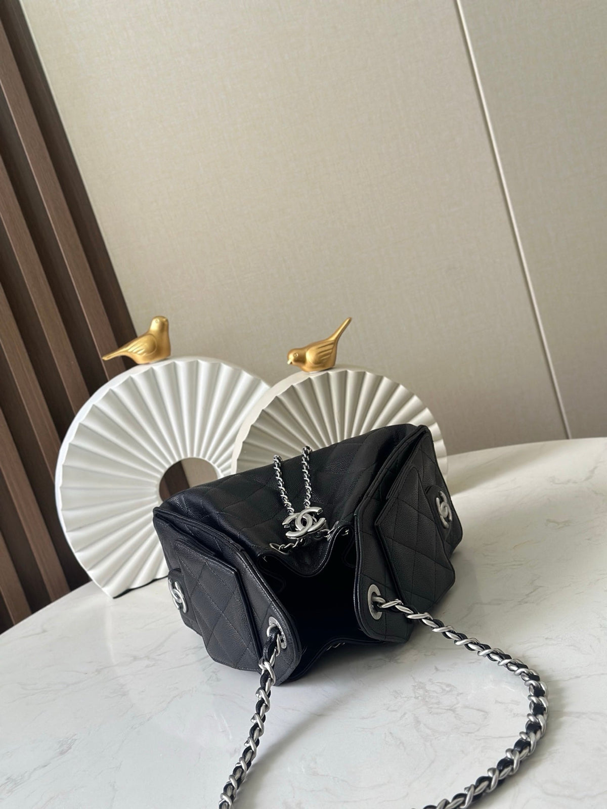 CC 26c Hobo Bag 22cm Black Caviar Leather SHW