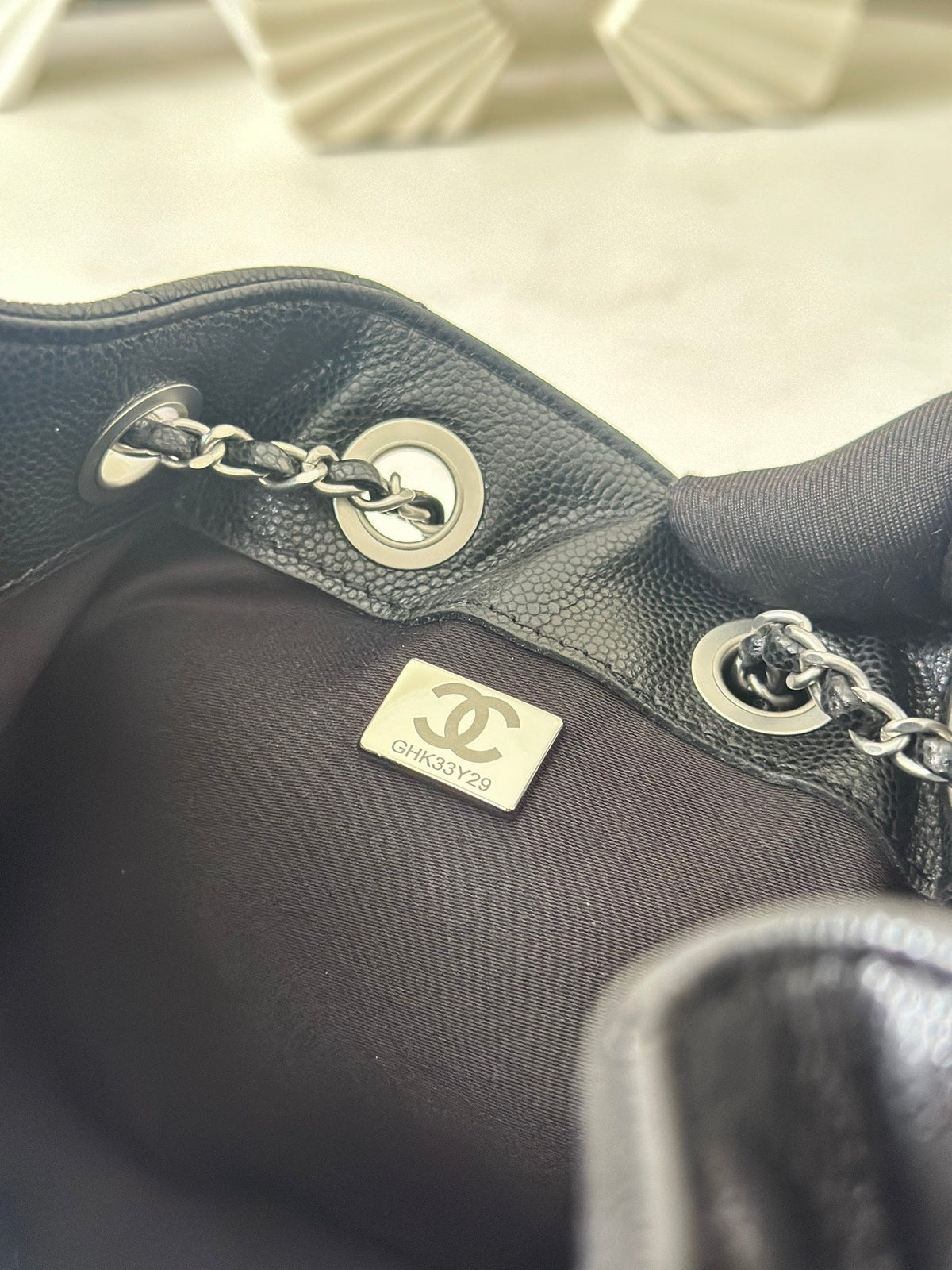 CC 26c Hobo Bag 22cm Black Caviar Leather SHW