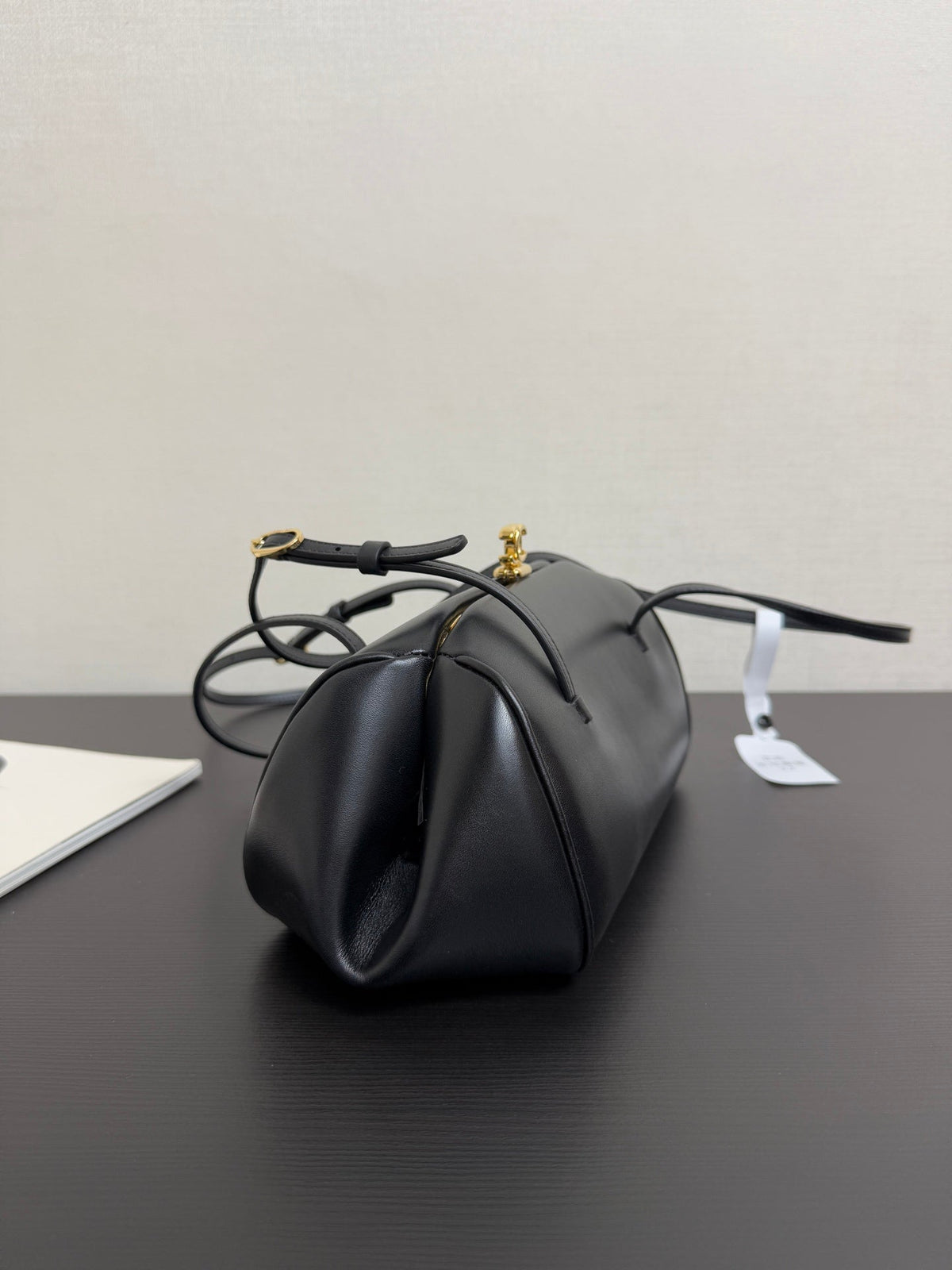 CC 26A Long Shoulder Handbag Black Lambskin