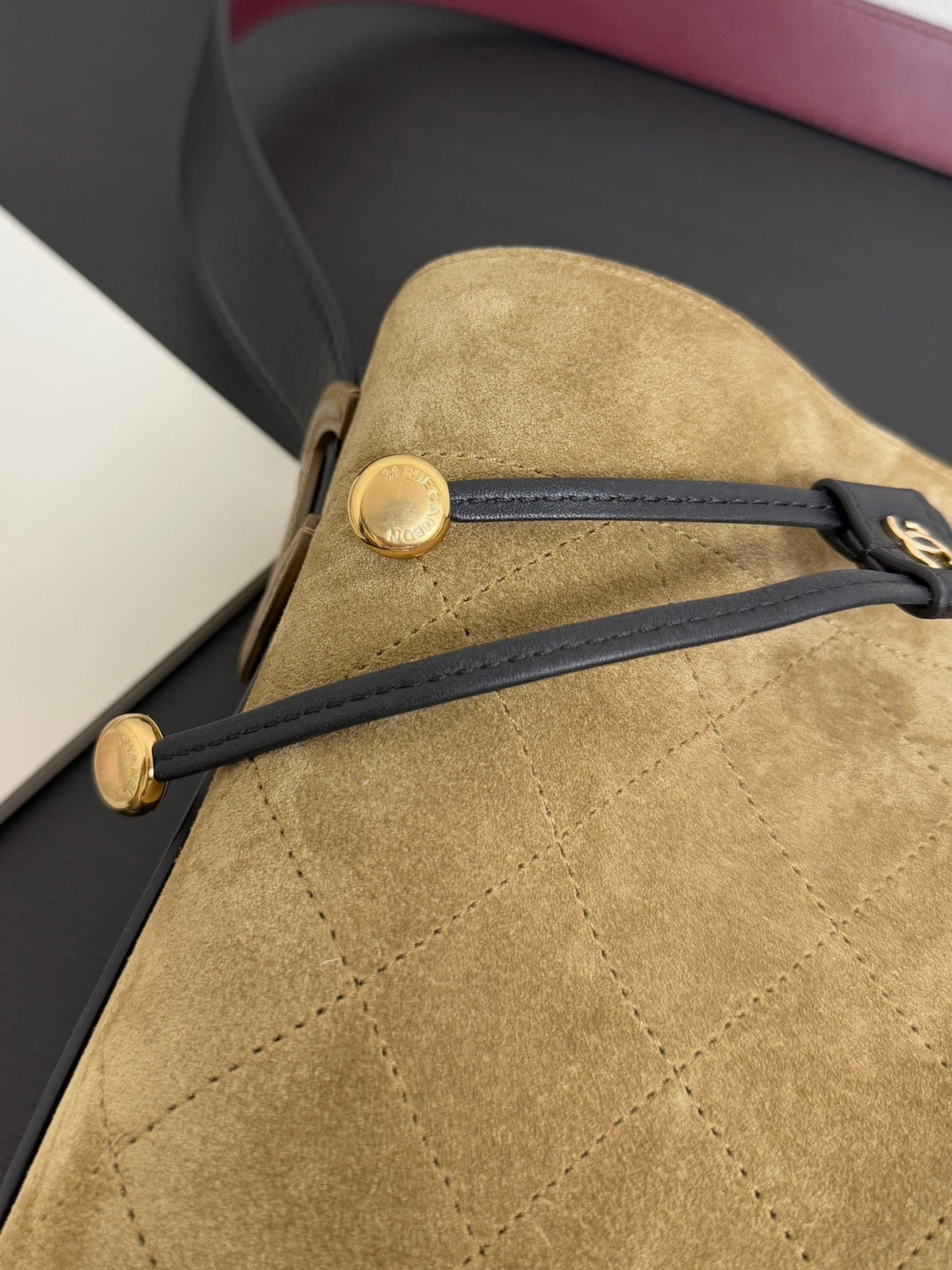 CC 26s Bucket Bag Black Brown Suede Calfskin (10 days to product)