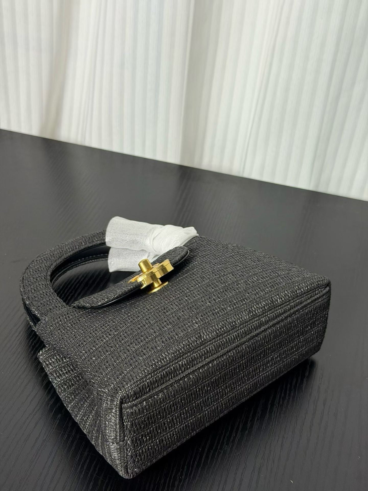 Chanel Kelly 2026 Bag 19cm Black Raffia Leather