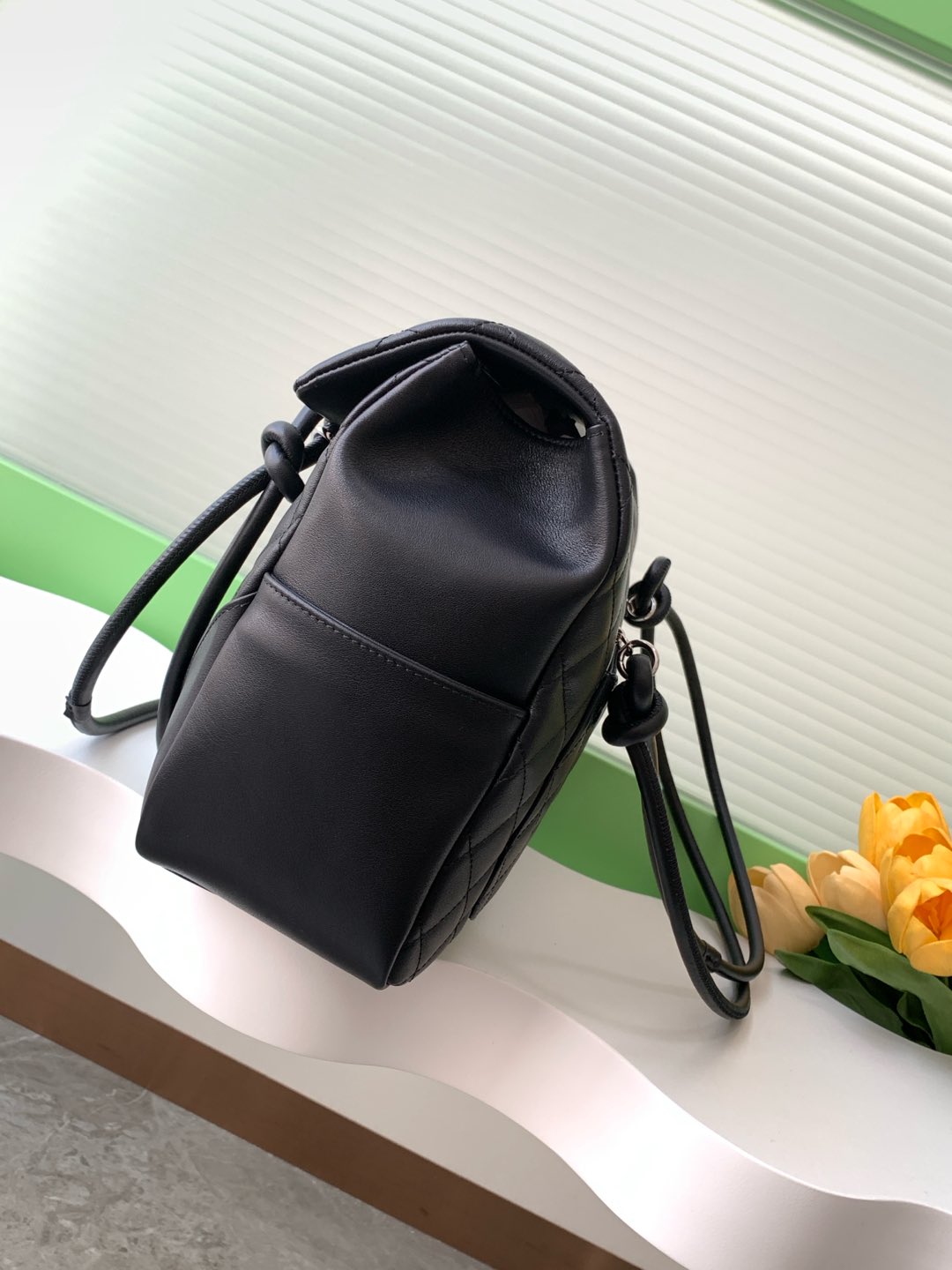CC 2025 Cambon Bag 33cm Black White Lambskin 308110