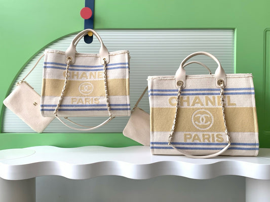 CC 25C ToTe Bag Beige Light Tan Canvas Fabric 238508
