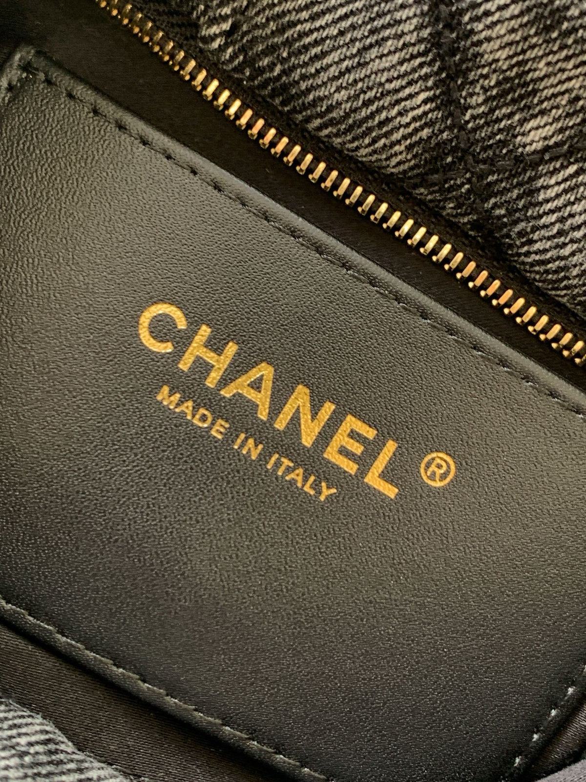 CC 25K Bow Bag 26cm Black Denim