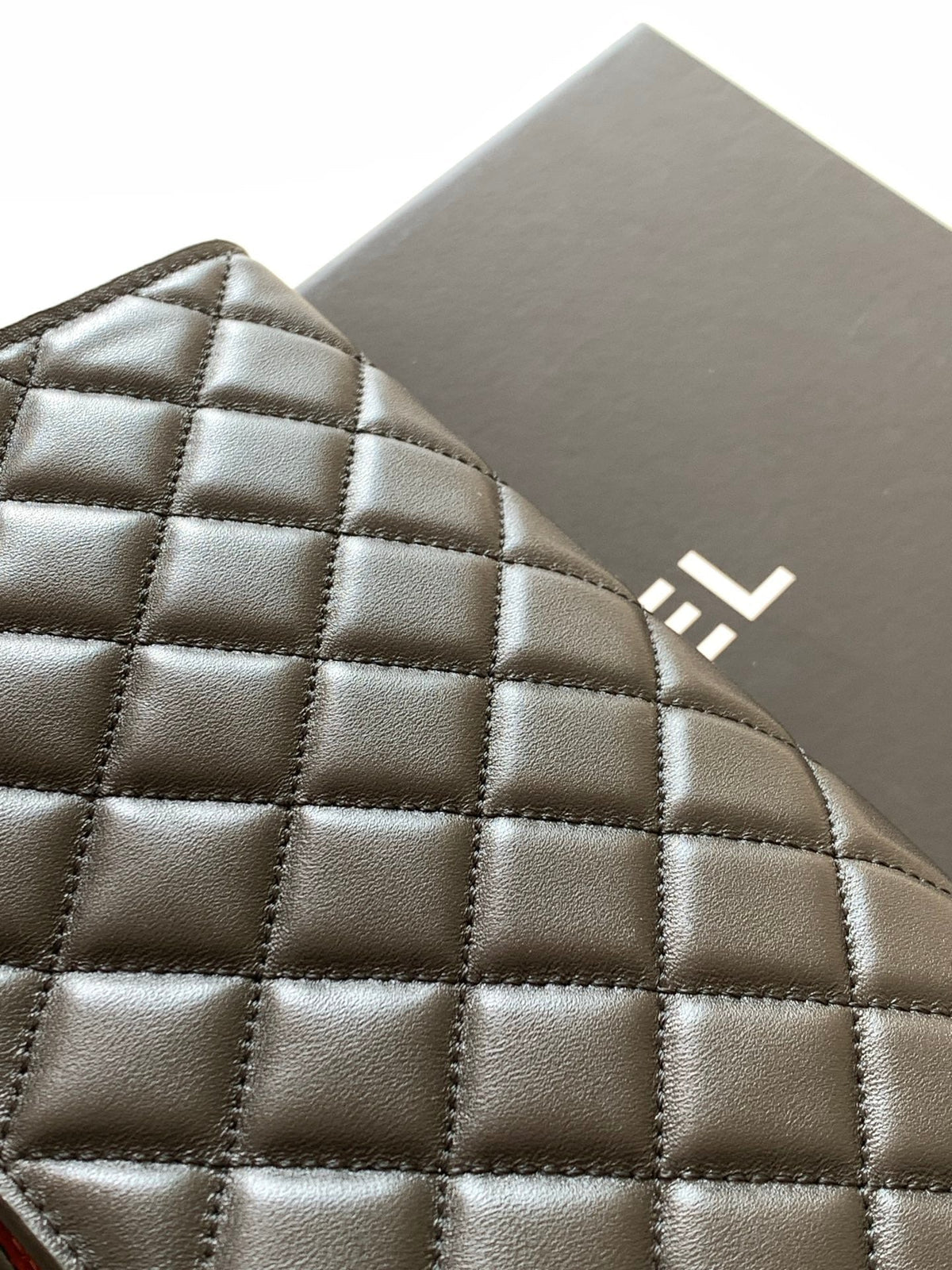 Chanel 25 Christmas Limited Hobo Shoulder Bag Black Lambskin 324810