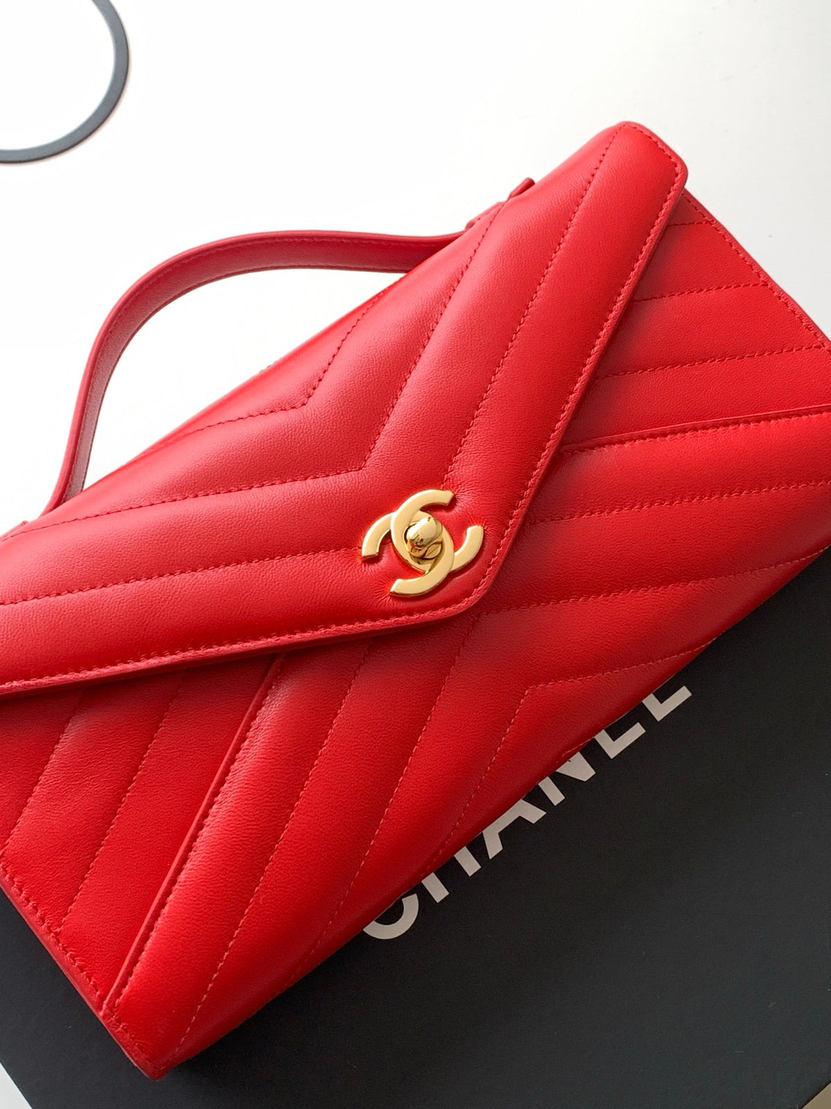 CC 26X Handbag 26cm Red Calfskin