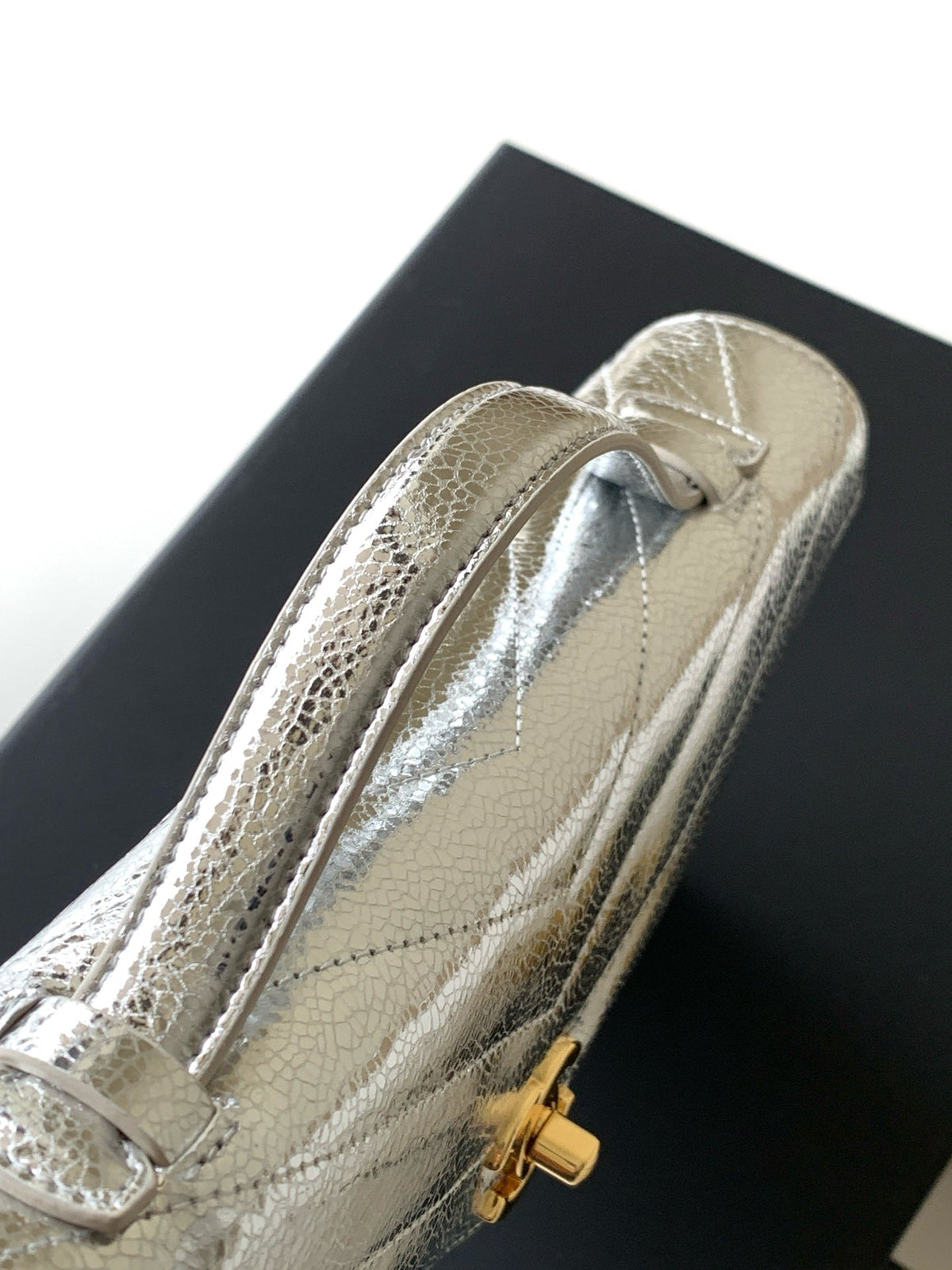CC 26X Handbag 26cm Metallic Sliver Calfskin
