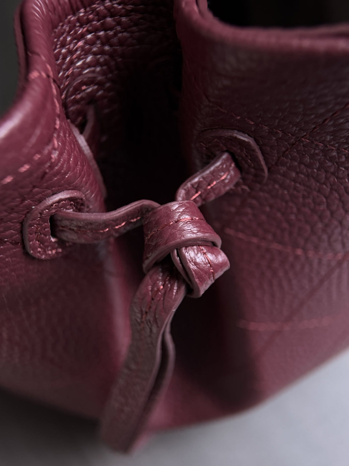 CC 26s Small Shopping Bag Burgundy Calfskin 143385