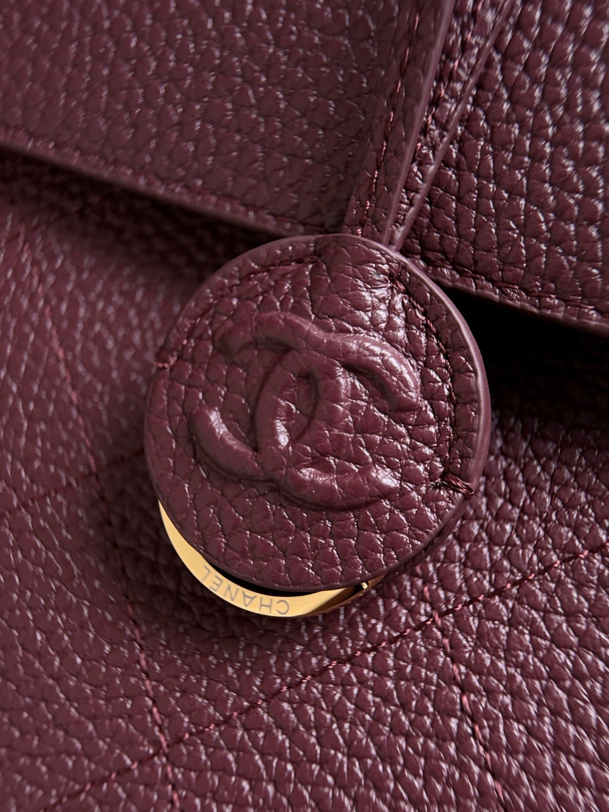 CC 26s Small Shopping Bag Burgundy Calfskin 143385