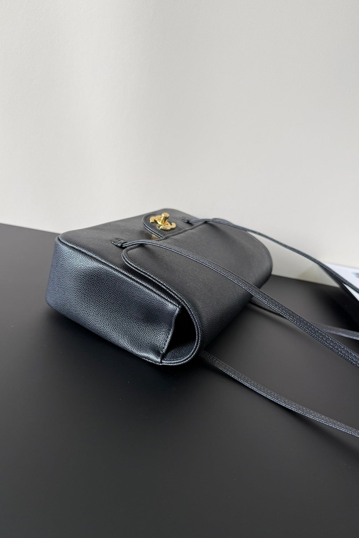 Chanel 26 Shoulder Bag 22 Black Caviar Leather