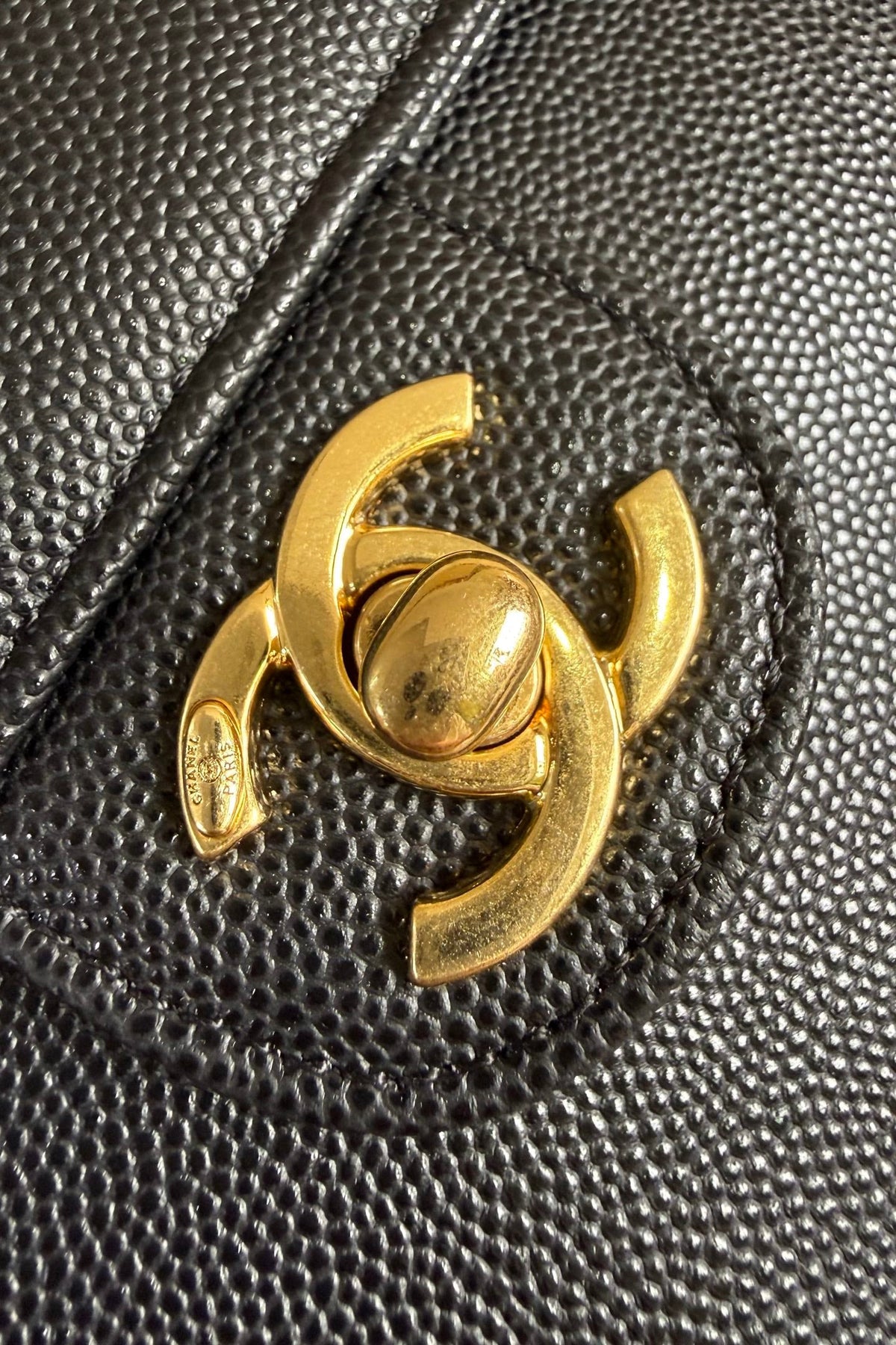 Chanel 26 Shoulder Bag 22 Black Caviar Leather