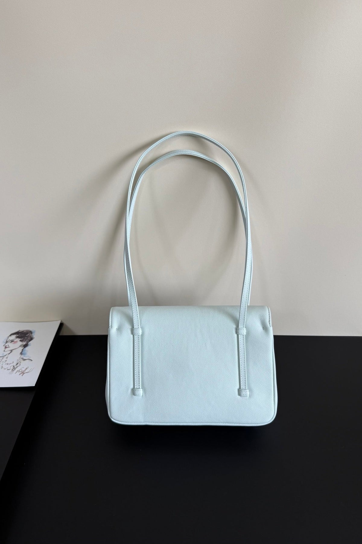 Chanel 26 Shoulder Bag 22 Light Blue Caviar Leather