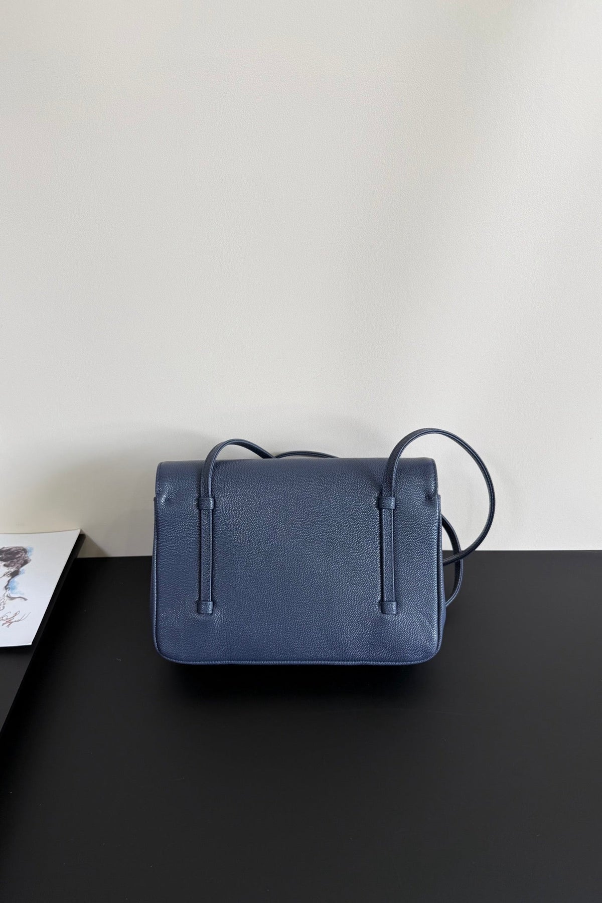 Chanel 26 Shoulder Bag 22 Dark Blue Caviar Leather