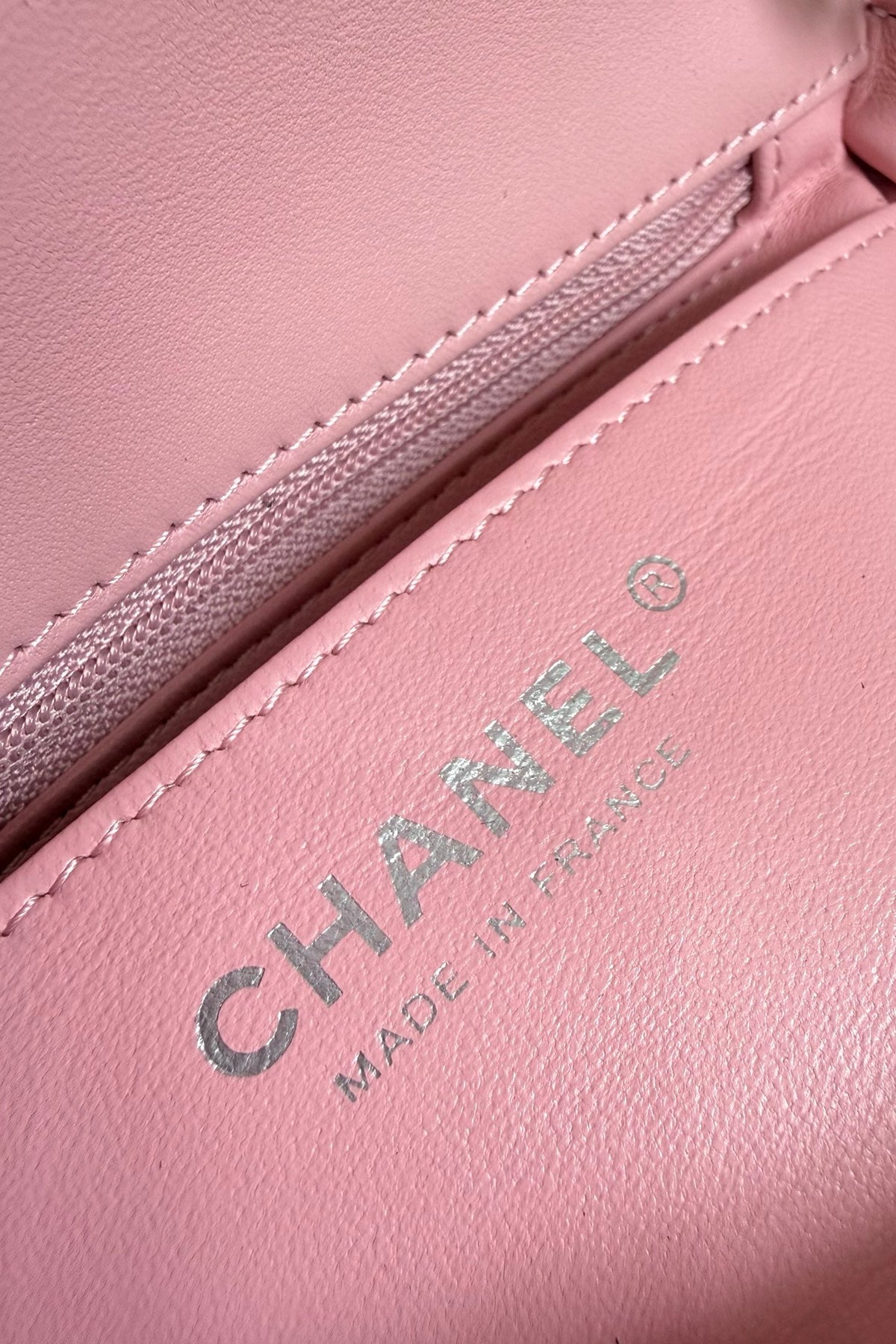 CC Flap Bag 17cm Pink Sheepskin SHW 284823