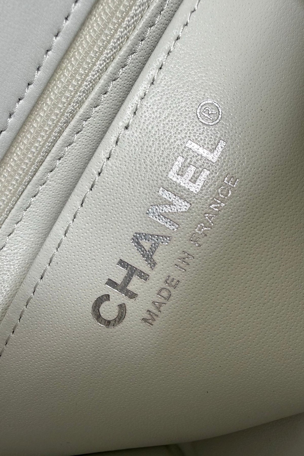 CC Flap Bag 17cm White Sheepskin SHW 284833