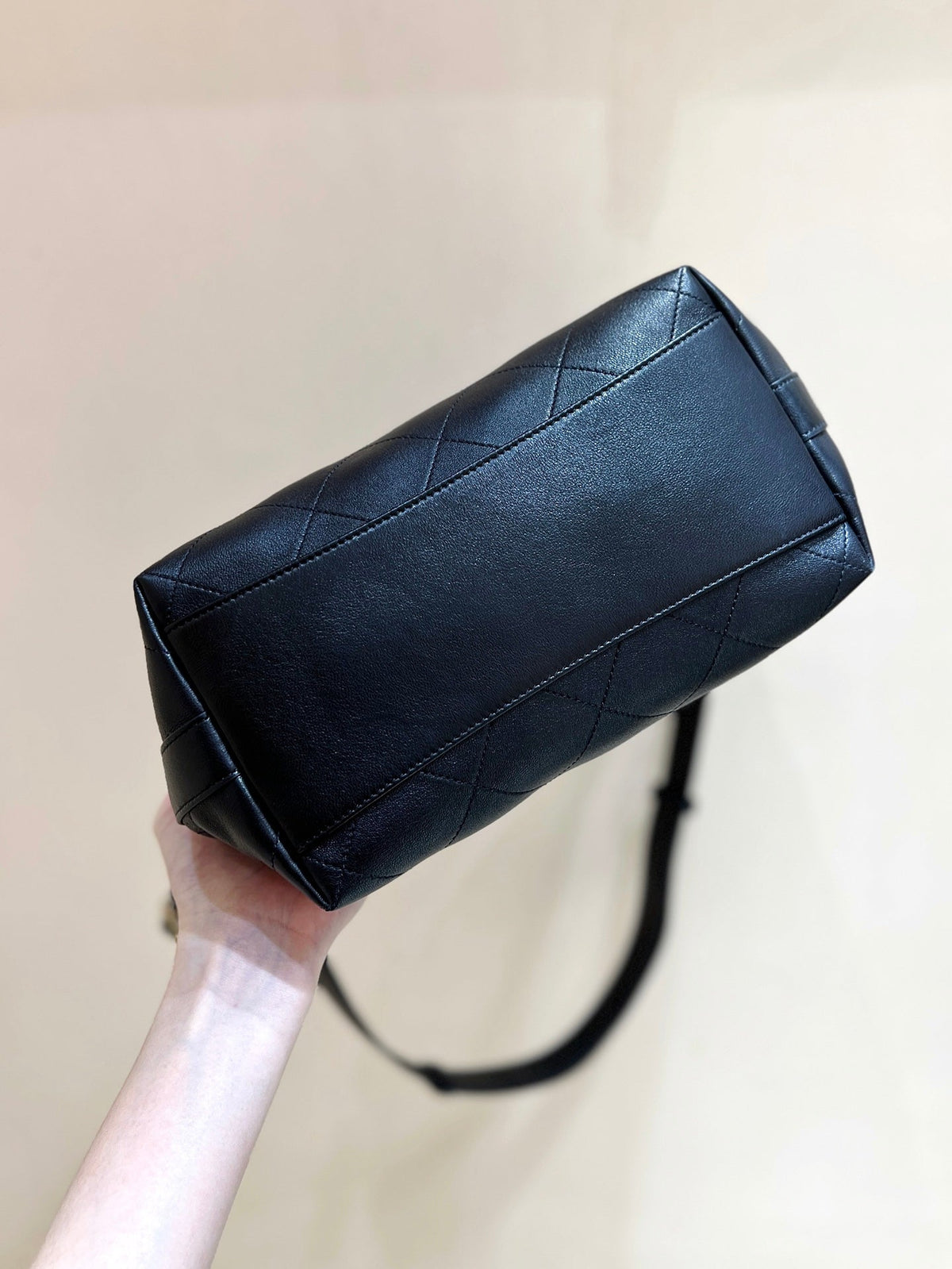 CC AS5406 25P Hobo Bag Black Calfskin 289647