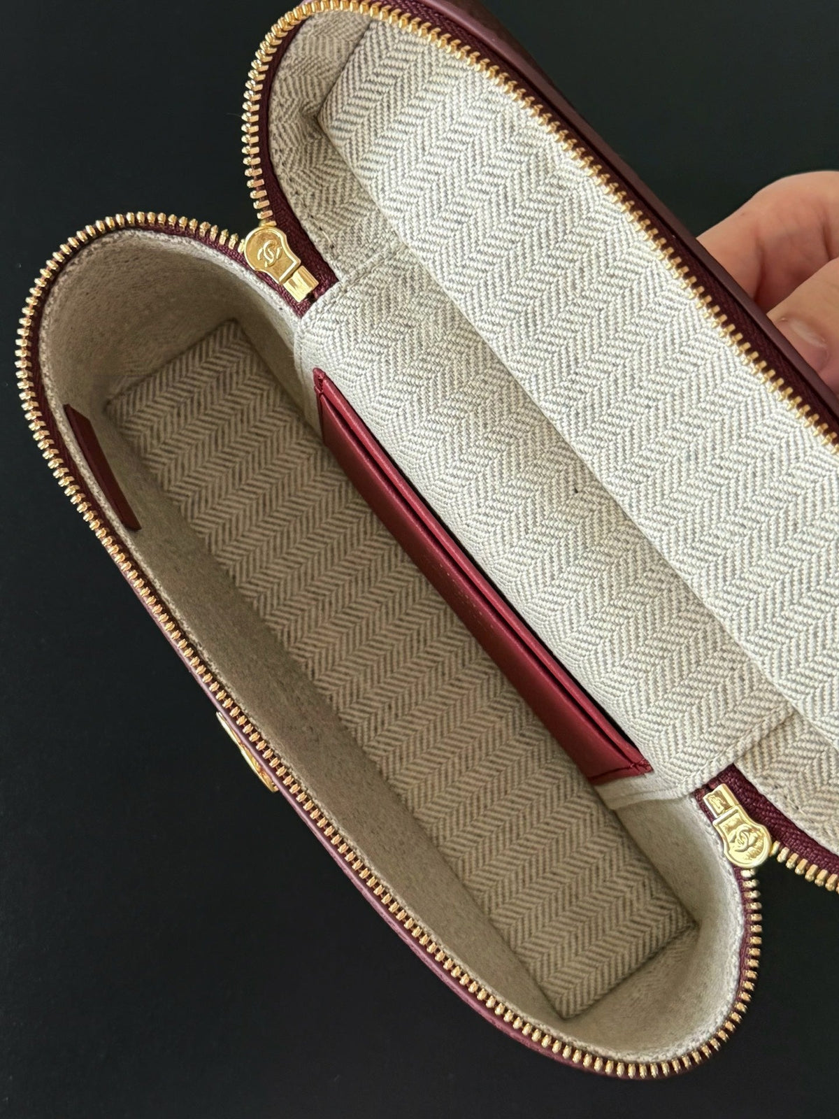 CC 26s Vanity Bag 19.5cm Burgundy Cowhide