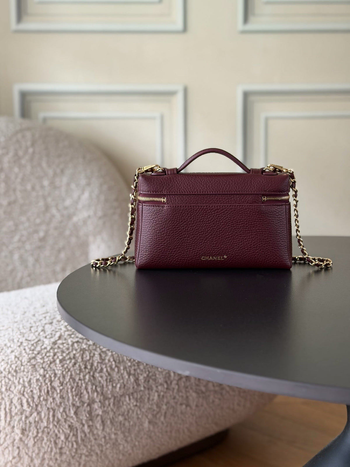 CC 26s Vanity Bag 19.5cm Burgundy Cowhide