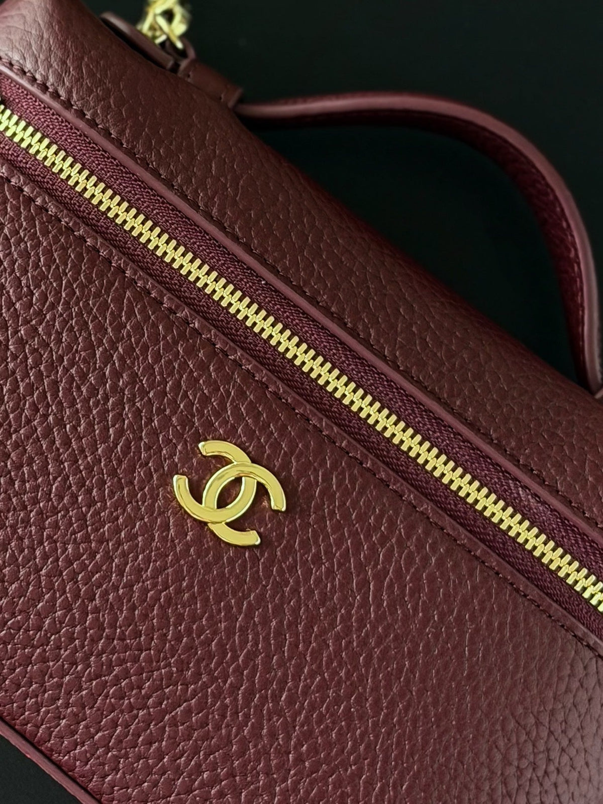 CC 26s Vanity Bag 19.5cm Burgundy Cowhide