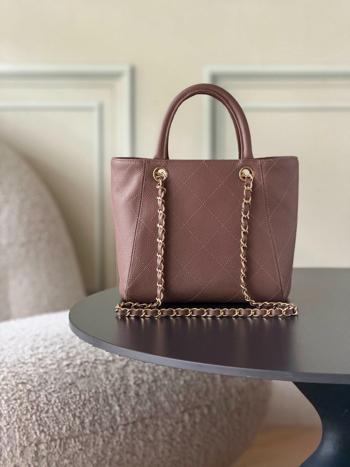 CC 26s Shopping Basket Bag Brown Caviar