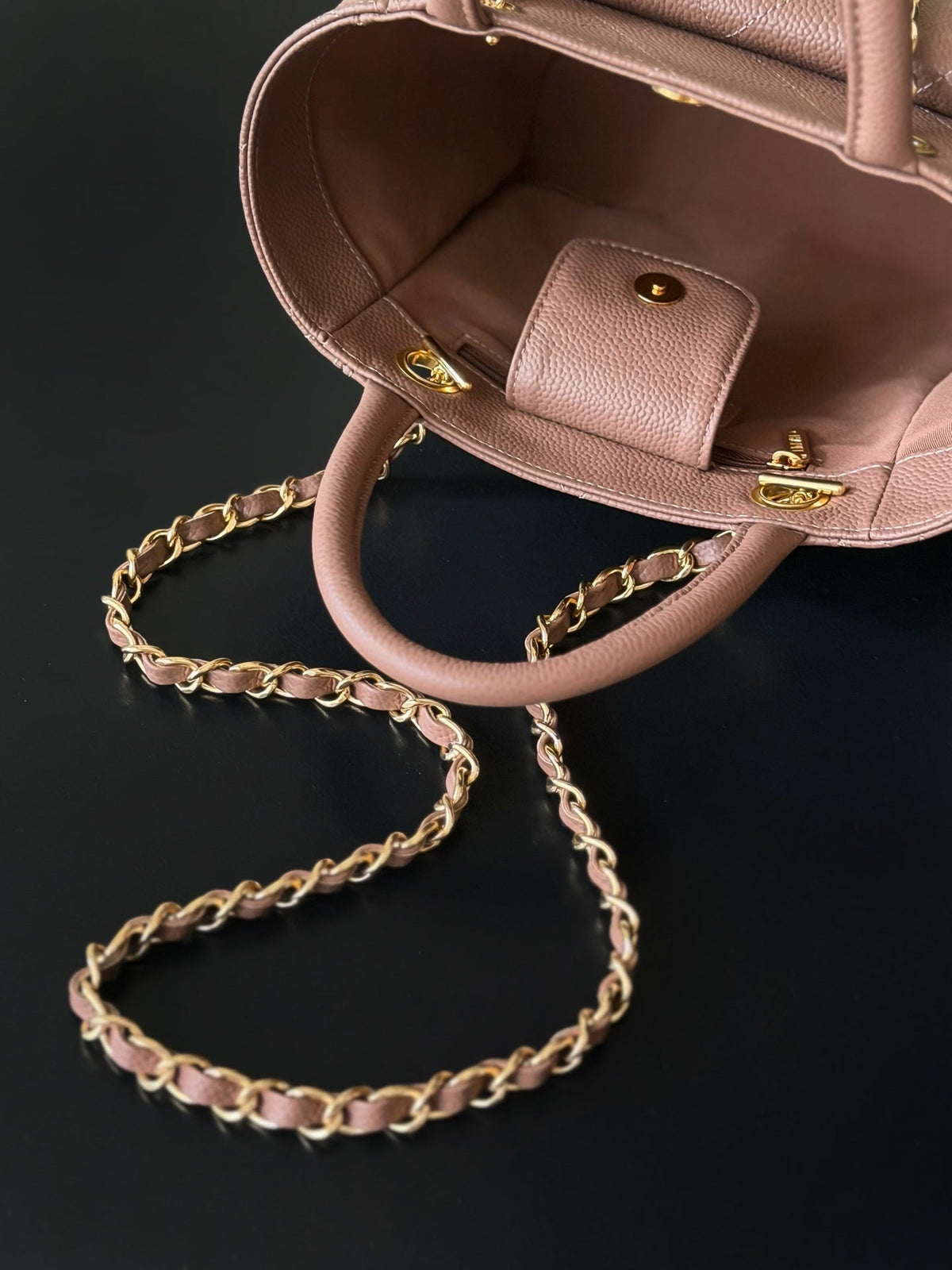 CC 26s Shopping Basket Bag Brown Caviar