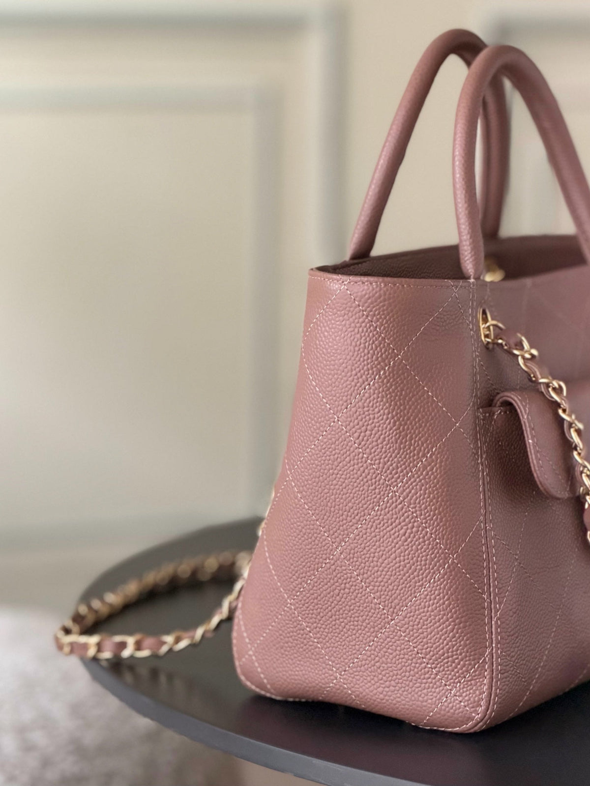 CC 26s Shopping Basket Bag Brown Caviar