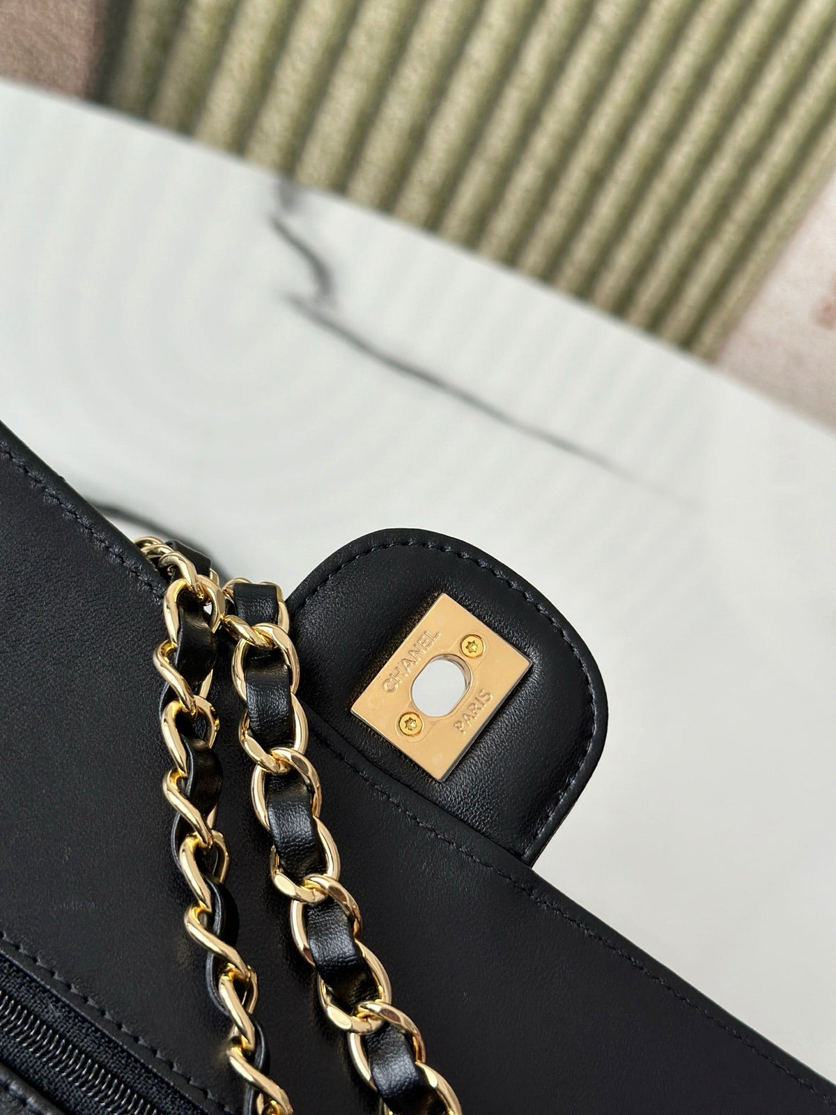 CC 26s Classic 11.12 Bag 25.5cm Black Lambskin
