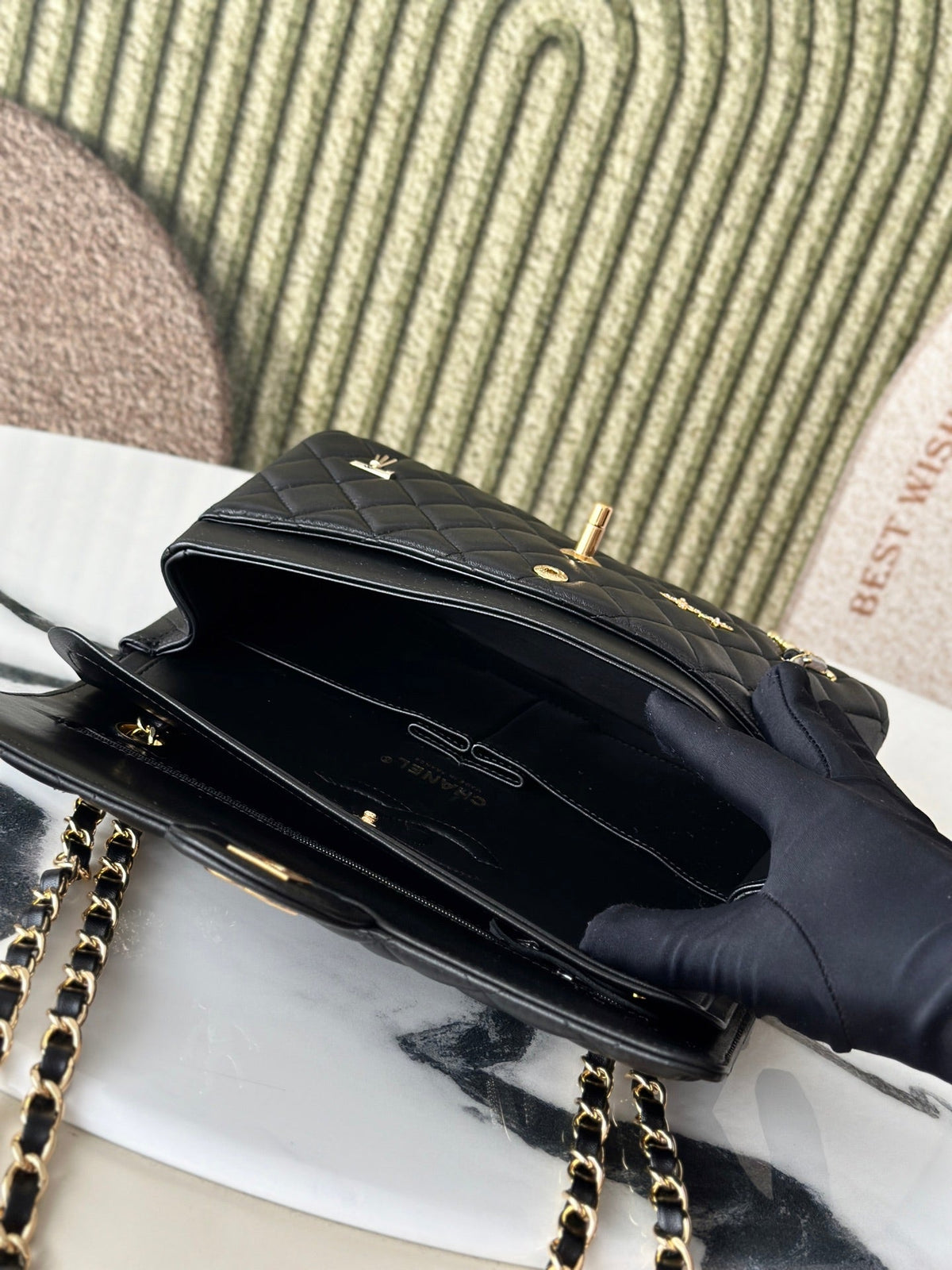 CC 26s Classic 11.12 Bag 25.5cm Black Lambskin
