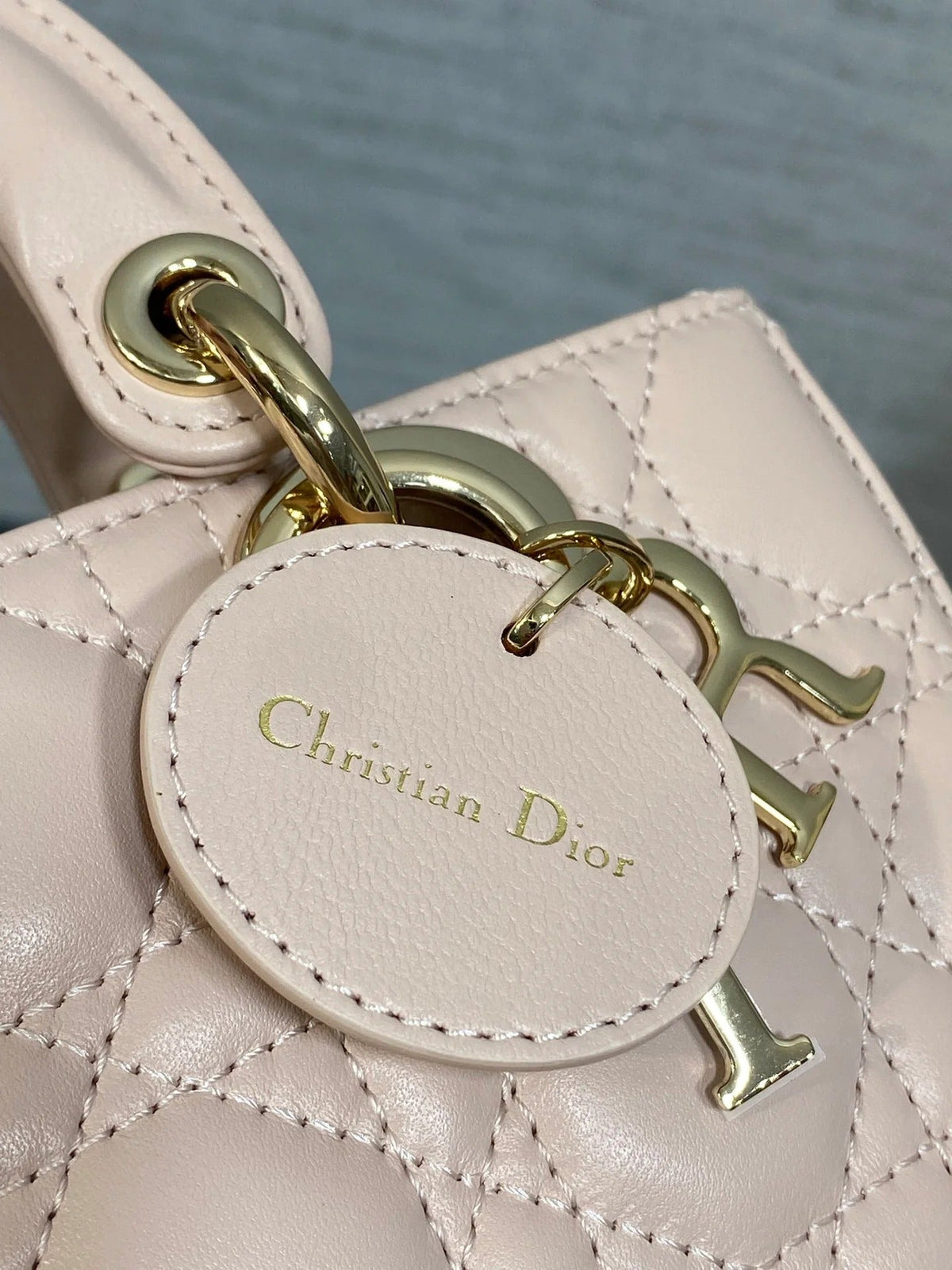 Dior 2026 Micro Lady D-Joy Bag 19cm Powder Pink Cannage Lambskin