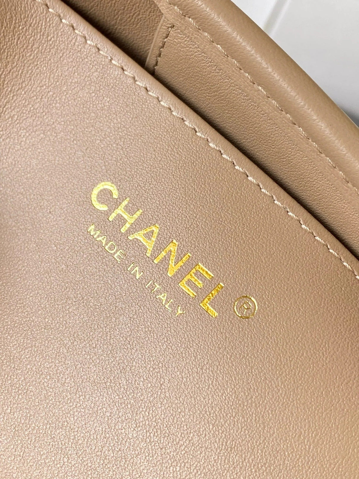 Chanel 2026 Deauville Tote Bag 46cm Beige mix White Canvas Leather 331126