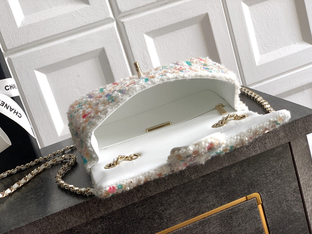 Chanel 2026 Flap Bag 20cm Multicolor Sequin Leather