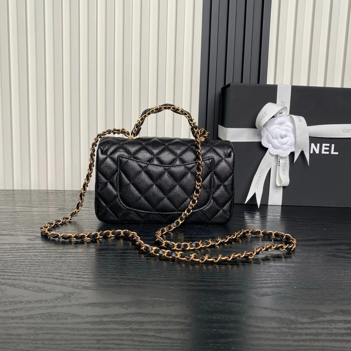 CHANEL 25S FLAP BAG 22 IN PINK CALFSKIN GOLD HARDWARE