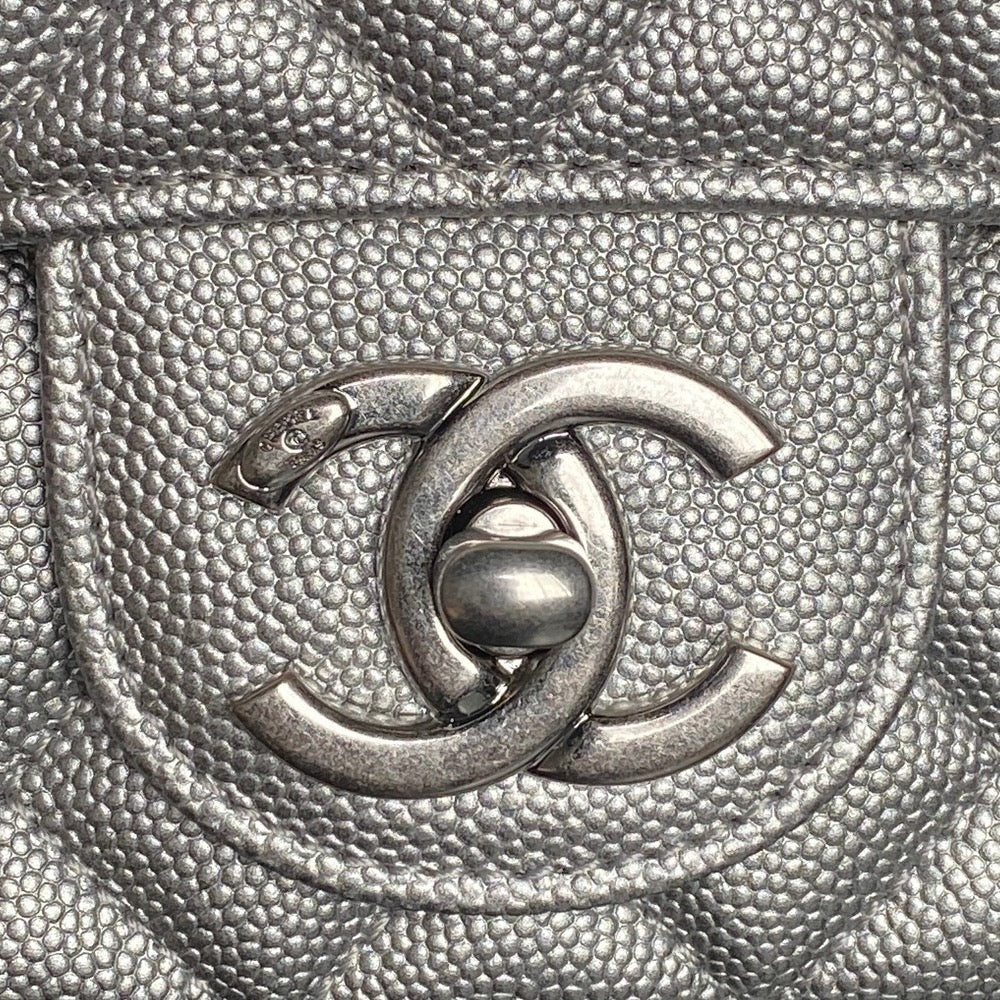 CHANEL 25S MINI FLAP BAG 18 IN DARK GRAY CALFSKIN