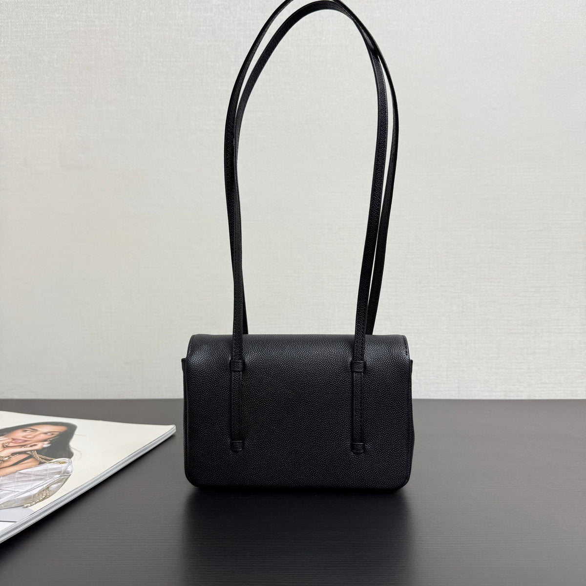 Chanel 26 Shoulder Bag 17 Black Caviar Leather