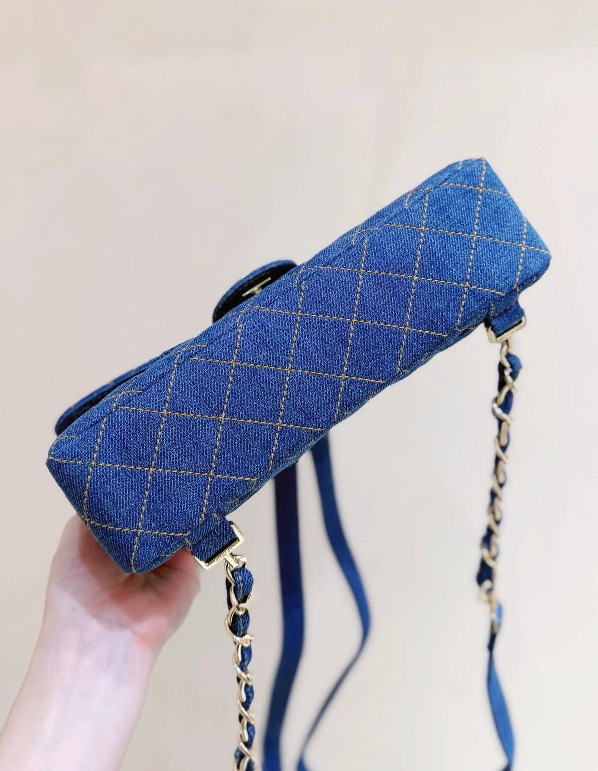 Chanel 2026 Backpack 26cm Blue Denim Leather 289705