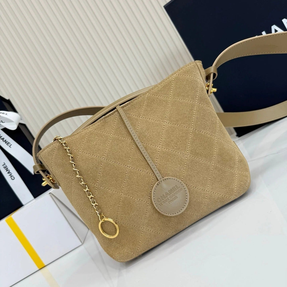 CC 2026 Bag 26cm Suede Leather 156914