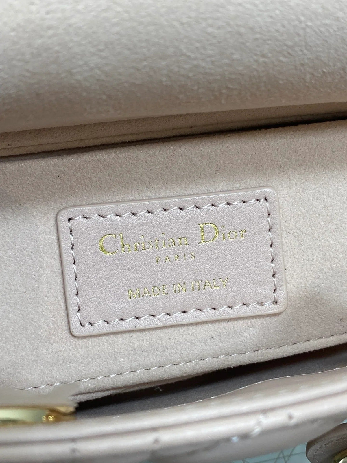 Dior 2026 Micro Lady D-Joy Bag 19cm Powder Pink Cannage Lambskin
