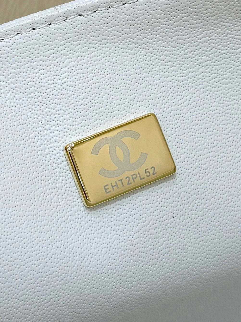 CHANEL 25S MINI SQUARE FLAP BAG 17 IN WHITE CALFSKIN CAVIAR GOLD HARDWARE